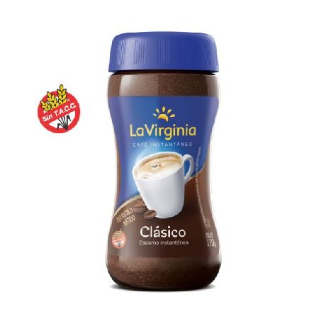 CAFE INSTANTANEO L VIRGINIA FRASCO 170 GRS BULTO 6 UNID