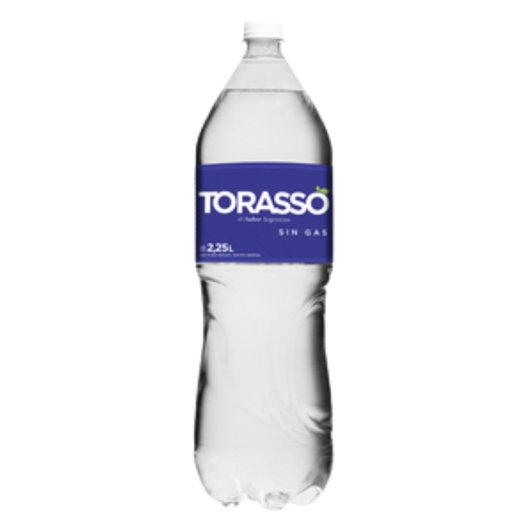 AGUA SIN GAS TORASSO 1500 CC FARDO 6 UNID
