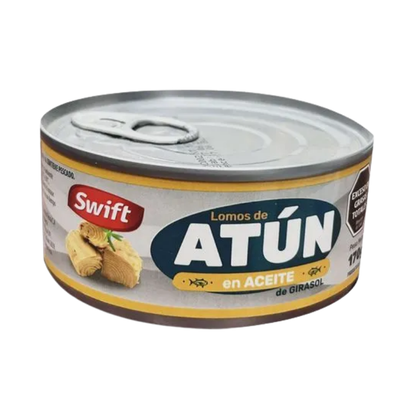 LOMO DE ATUN EN ACEITE SWIFT 170 GRS BULTO 48 UNID
