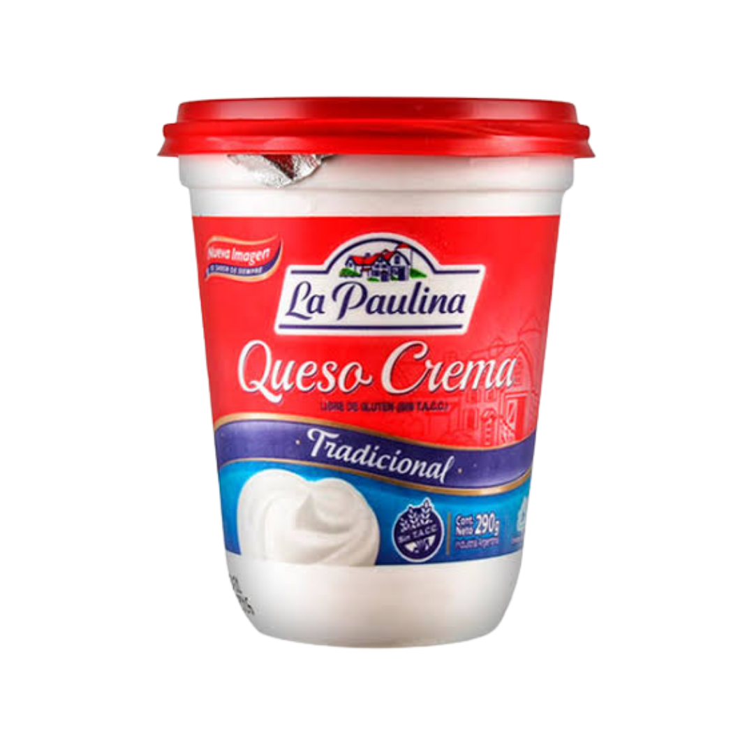 QUESO CREMA ENT. PAULINA 290 GRS CAJA 12 UNID