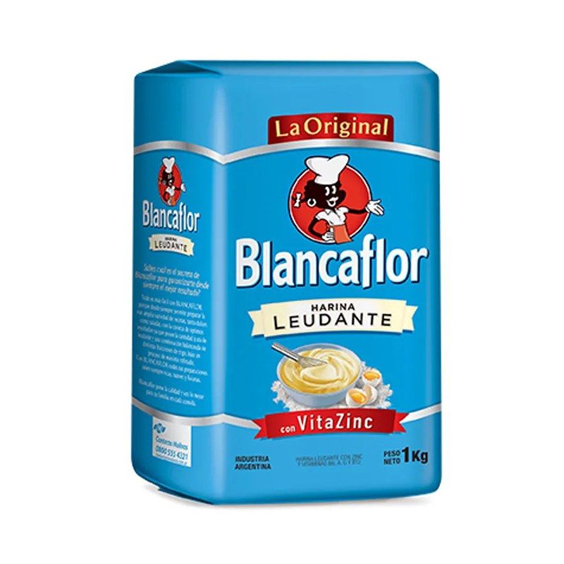 HARINA LEUDANTE BLANCAFLOR 1 KG PACK 15 UNID