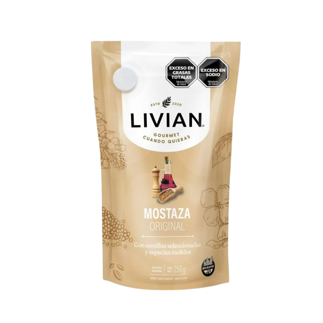 MOSTAZA LIVIAN X 250 GRS CAJA 12 UNID