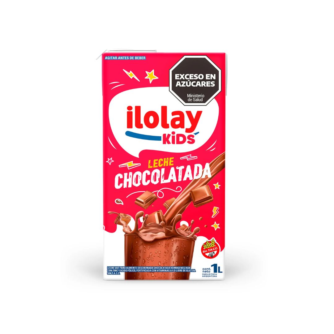 LECHE CHOCOLATADA ILOLAY 1L BULTO 12 UNID