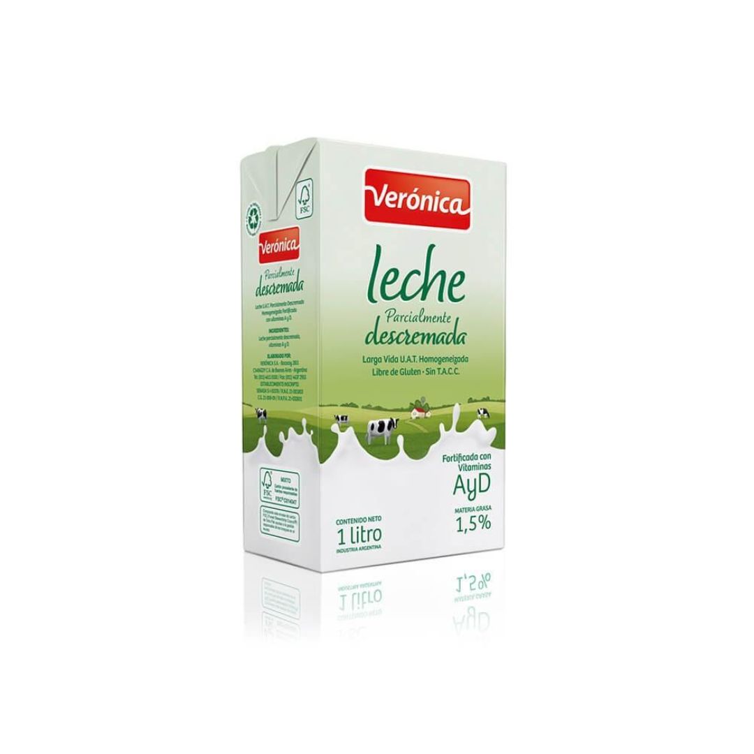LECHE DESCREMADA VERONICA 1 LT CAJA 12 UNID
