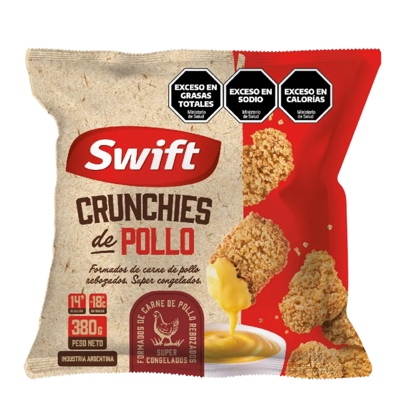 CRUNCHIES DE POLLO SWIFT 380 GRS CAJA 12 P