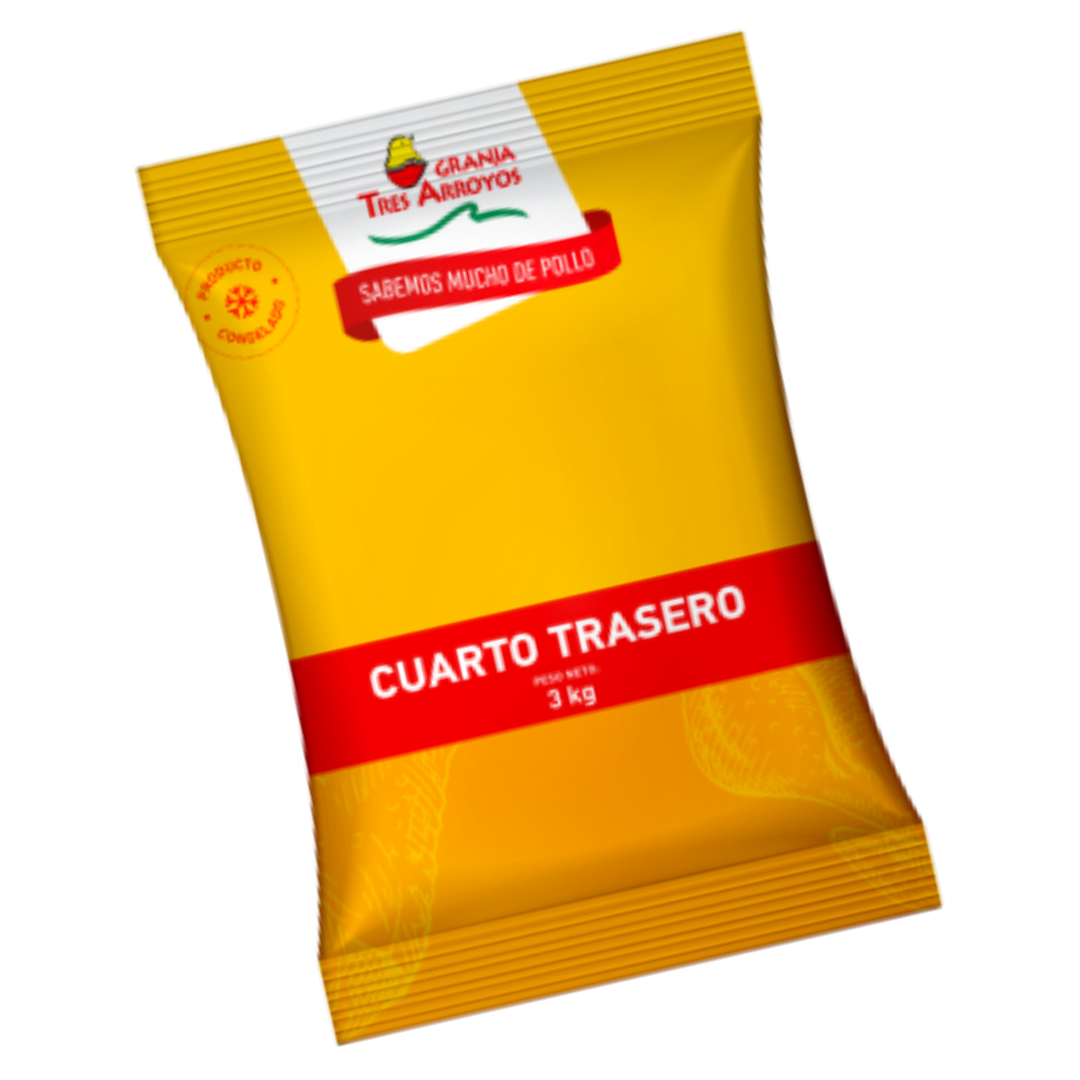 CUARTO TRASERO CONG IQF GTA 3 KG BULTO 4 UNID