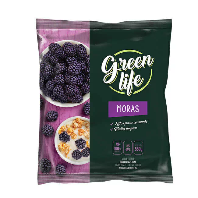 MORAS IQF GREEN LIFE 550 GRS BULTO 16 P