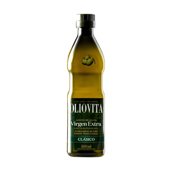 ACEITE DE OLIVA CLASICO OLIOVITA PET 500ML CAJA 12 UNID
