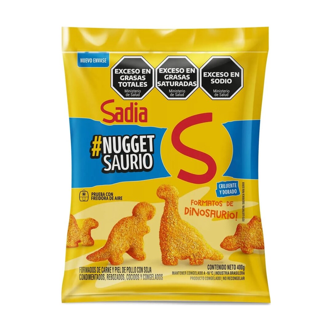 RICOSAURIOS CARNE Y PIEL DE POLLO 400GRS CAJA 12 UNID