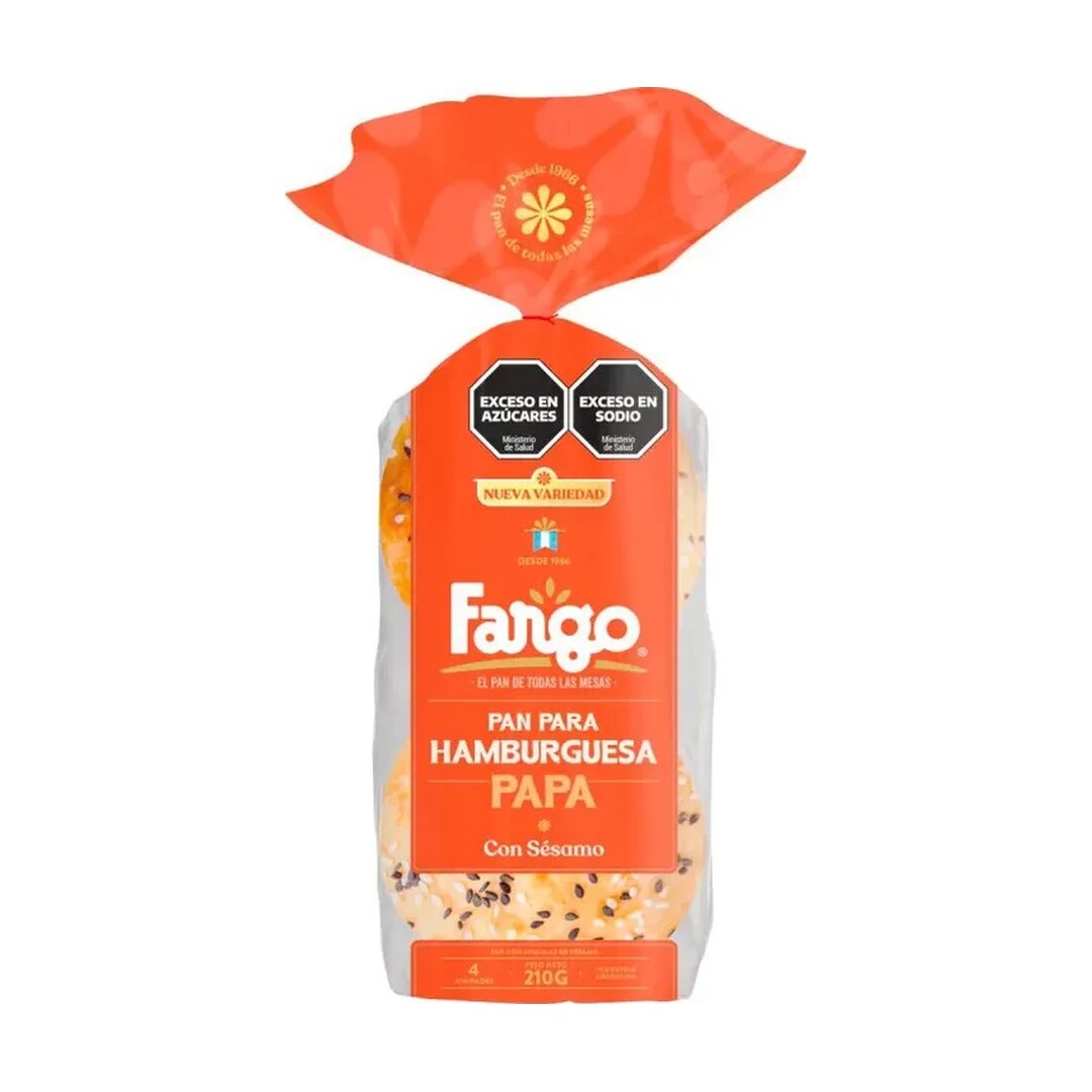 PAN HAMBURGUESA PAPA FARGO 210 GRS CAJA 17 UNID