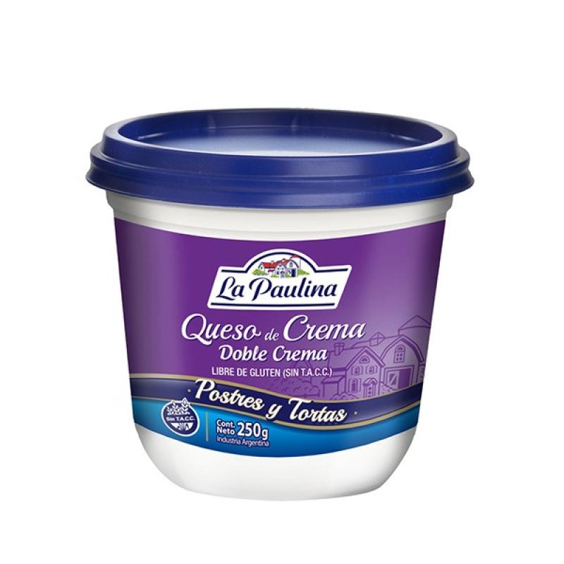 QUESO CREMA "DOBLE CREMA" PAULINA 250 GRS CAJA 12 UNID