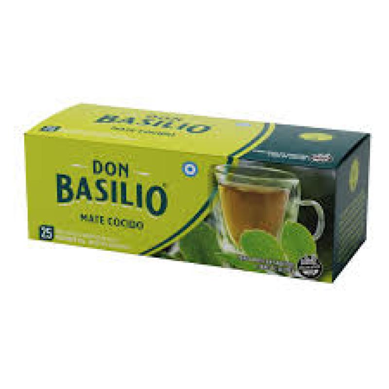 MATE COCIDO DON BASILIO 25 SAQUITOS BULTO 10 P