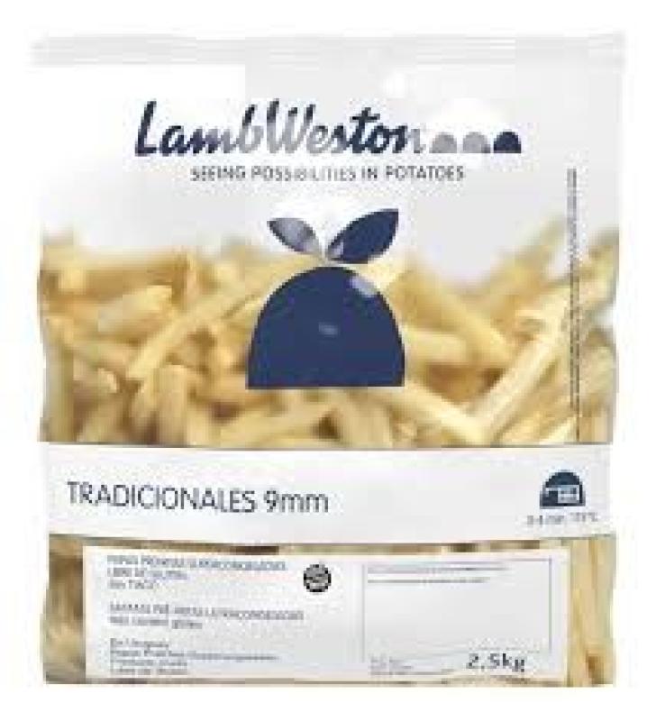 PAPA CORTE TRAD 9 MM LAMB WESTON 2.5 KG CAJA 6 UNID