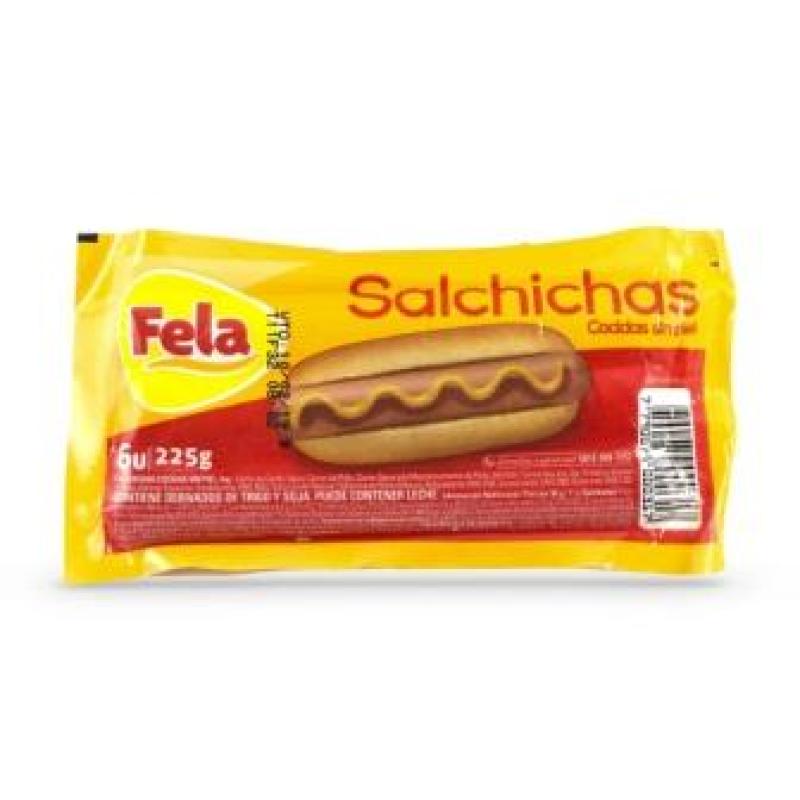 SALCHICHA FELA 6U X 190 GRS CAJA 24 P