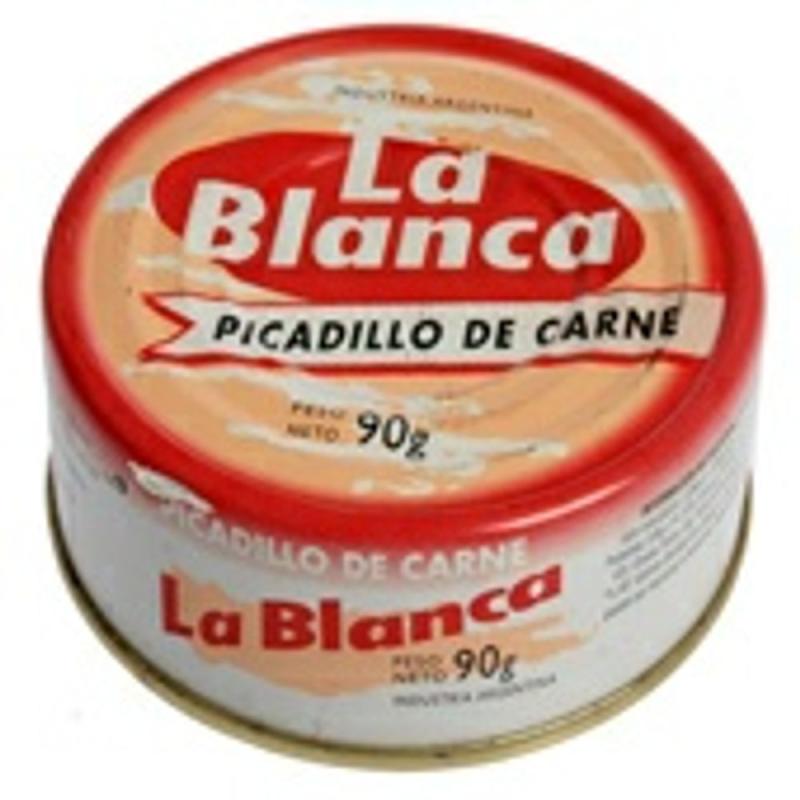 PICADILLO DE CARNE LA BLANCA 90 GRS BULTO 24 UNID