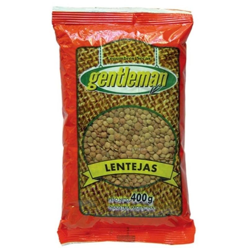 LENTEJAS GENTLEMAN 400 GRS BULTO 10 UNID
