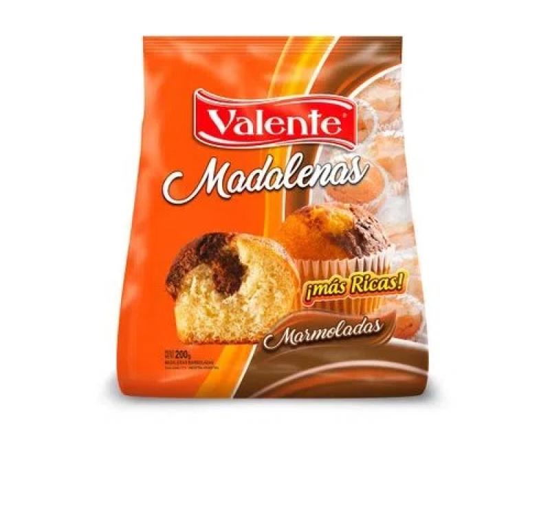 MADALENAS MARMOLADAS VALENTE 200 GRS CAJA 12 UNID