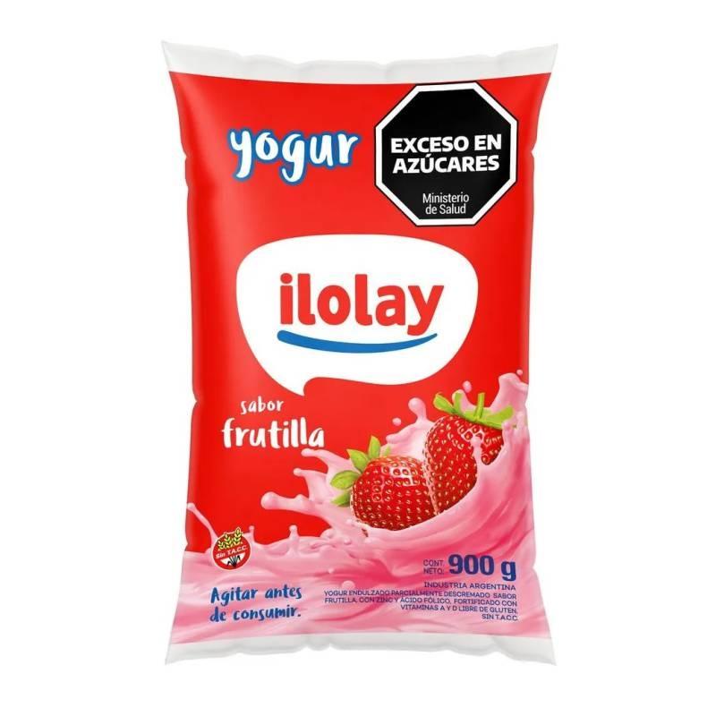 YOGUR SACHET PD FRUTILLA ILOLAY 900GRS CAJA 12 UNID